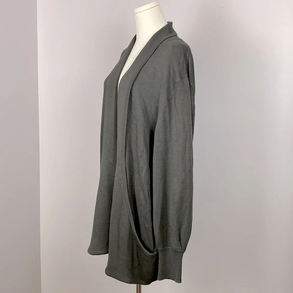 Vintage Sideffects Open Front Cardigan With Large… - image 2